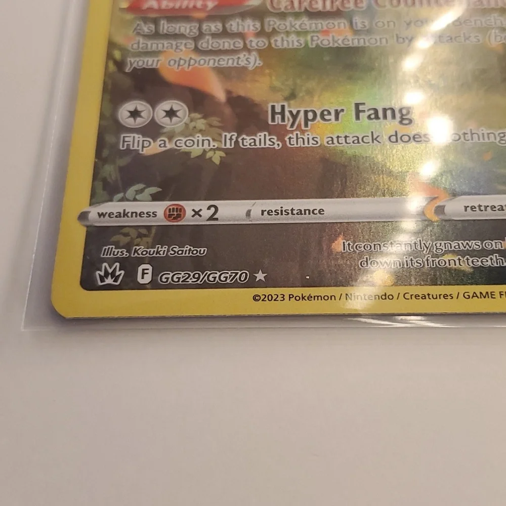 Pokemon Trading Card Bidoof Full Art HOLO 2023 Holographic - Picture 5 of 6
